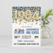 1984 Uni-Wiedersehen Einladung (Stehend Vorderseite)