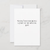 1984 Vintages Retro-Fernsehen 40. Geburtstag Dankeskarte (Rückseite)