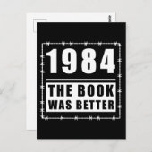 1984 war das Buch besser zitiert Postkarte (Vorne/Hinten)