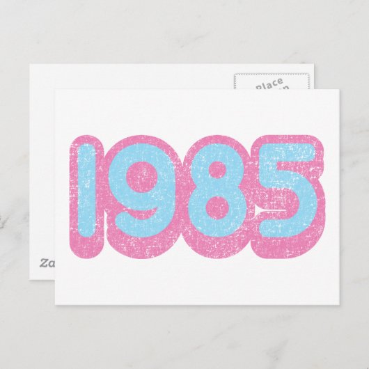 1985 1 POSTKARTE (Vorne/Hinten)