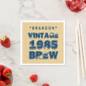 1985, 30. oder irgendein Geburtstag VINTAG BREW Go Serviette (Beispiel)