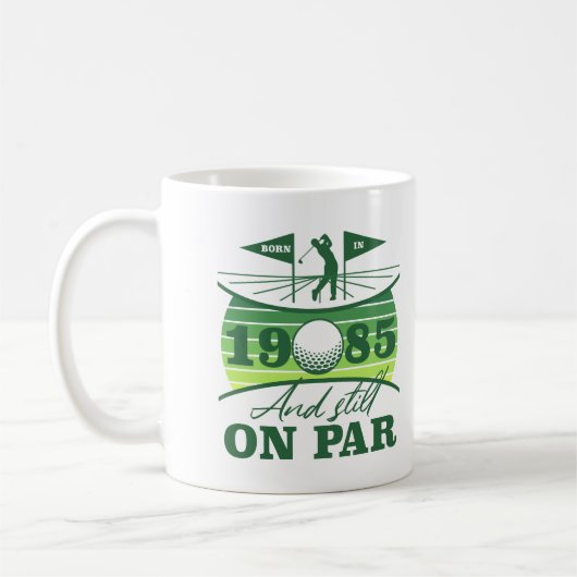 1985 40. Birthday Golf Spaß Kaffeetasse (Links)