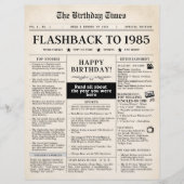 1985 Geboren Mock Zeitung (Vorderseite)
