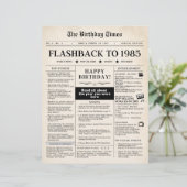1985 Geboren Mock Zeitung (Stehend Vorderseite)