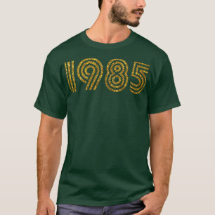 1985 Geburtsjahr Glitter-Effekt T-Shirt