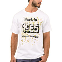 1985 Gold Splash Geburtstags-T - Shirt