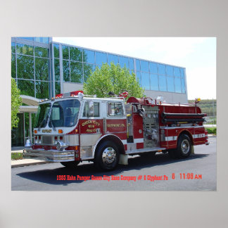 1985 Hahn Feuerwehrfahrzeug Poster