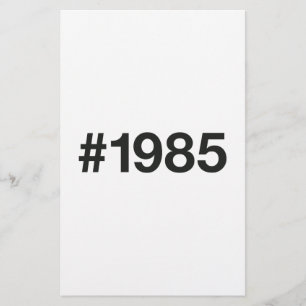 1985 Hashtag 40 Geburtstag Flyer
