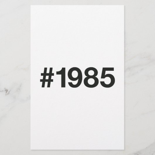 1985 Hashtag 40 Geburtstag Flyer (Vorne)