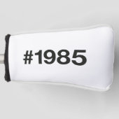 1985 Hashtag 40 Geburtstag Golf Headcover (Vorderseite)