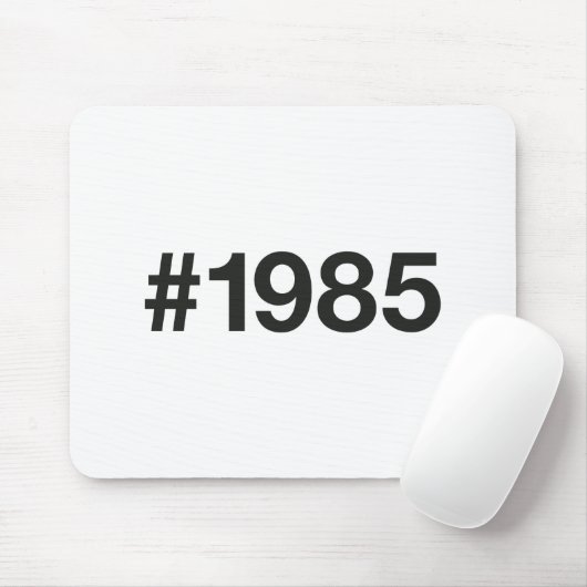 1985 Hashtag 40 Geburtstag Mousepad (Mit Mouse)