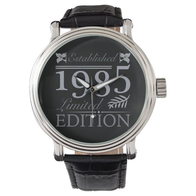 1985 Limited Edition 40. Geburtstag Armbanduhr (Vorderseite)