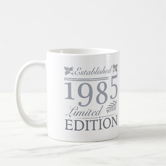 1985 Limited Edition 40. Geburtstag Kaffeetasse (Links)