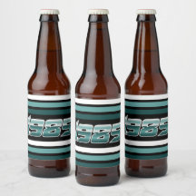 1985 Retro Stripe Aquamarin
