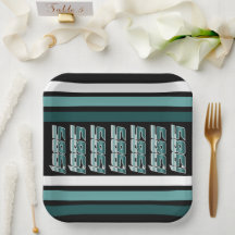 1985 Retro Stripe Aquamarin