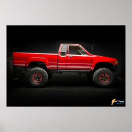 1985 Toyota 4x4 Lieferwagen LKW Poster