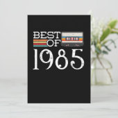 1985 Vintag 25. Geburtstagsgeschenk Einladung (Stehend Vorderseite)