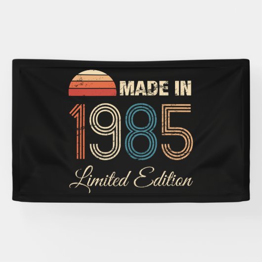 1985 Vintag 40. Geburtstag Banner (Horizontal)