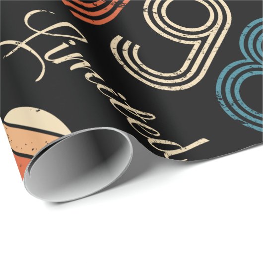 1985 Vintag 40. Geburtstag Geschenkpapier (Rolleneckpunkt)