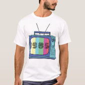 1985 Vintag Retro Stripe Neon hell T-Shirt (Vorderseite)