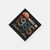 1985 Vintage 40. Geburtstag Serviette (Ecke)
