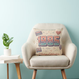 1985 Vintage Geburtstagswurfkissen | Limitiert Kissen