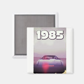 1985 Vintage-Supersportwagenposter Magnet (Vorderseite/Rückseite)