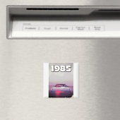 1985 Vintage-Supersportwagenposter Magnet (In Situ (Geschirrspüler))