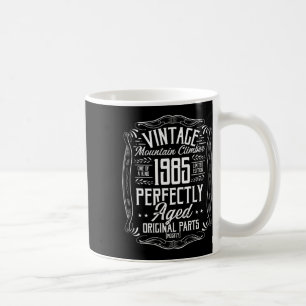 1985 Vintage Wandern Berge Retro Wanderer Geboren Kaffeetasse