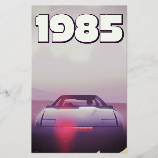 1985 Vintages Supercar-Poster Briefpapier (Vorderseite)