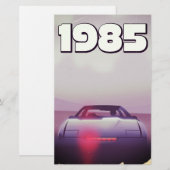 1985 Vintages Supercar-Poster Briefpapier (Vorne/Hinten)