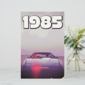 1985 Vintages Supercar-Poster Briefpapier (Stehend Vorderseite)