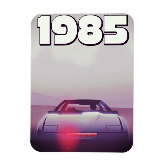 1985 Vintages Supercar-Poster Magnet (Vertikal)