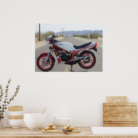 1985 Yamaha RZ350 Poster (Küche)