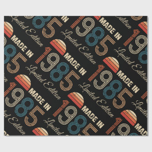 1985er Jahrgang 40. Geburtstag Geschenkpapier