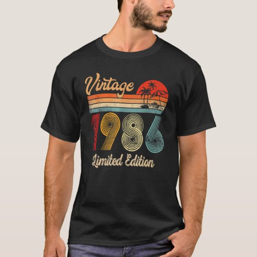 1986 36. Geburtstag 36 Jahre alt T-Shirt (Vorderseite)