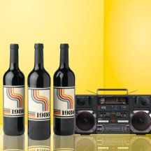 1986 40. Geburtstag Retro-Streifen Vintage