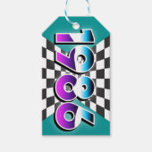 1986 40. Geburtstag Retro Vintage Partydeko Geschenkanhänger (Vorderseite)