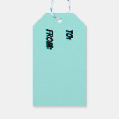 1986 40. Geburtstag Retro Vintage Partydeko Geschenkanhänger (Rückseite)