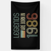 1986 40. Geburtstags-Legenden Banner (Vertikal)