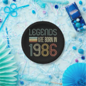 1986 40. Geburtstags-Legenden Pappteller (Party)
