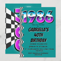 1986 40. Geburtstags Retro-Vintage-Party