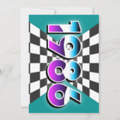 1986 40th Birthday Retro Vintage Party  Einladung (Rückseite)