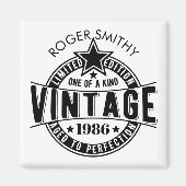 1986 40th Birthday Vintage Aged to perfection Magnet (Vorne)