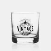 1986 40th Birthday Vintage Aged to perfection Whiskyglas (Rückseite)