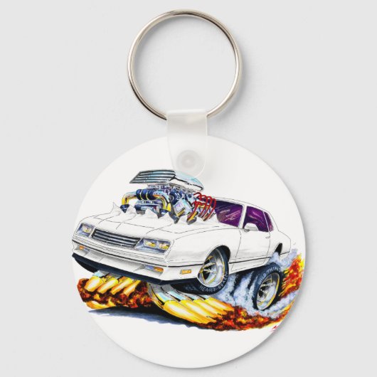 1986-88 Monte Carlo Weißer Wagen Schlüsselanhänger (Vorderseite)