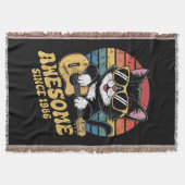 1986 Birthday Retro Cat Lover Ukulele 40th Bday Decke (Vorderseite)