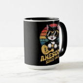 1986 Birthday Retro Cat Lover Ukulele 40th Bday Tasse (VorderseiteRechts)