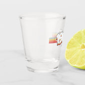 1986 Die Geburt von Legenden Schnapsglas (Links)