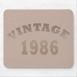 1986 geboren Elegantes modernes Vintage-Geburtstag Mousepad